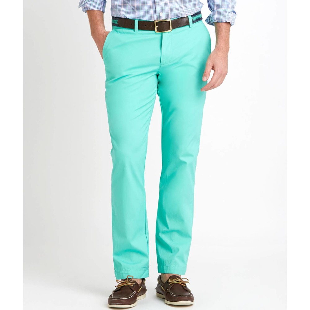 Vineyard Vines Slim Fit Breaker Pants Mint Green Preppy 1P0166 Men's 33x32